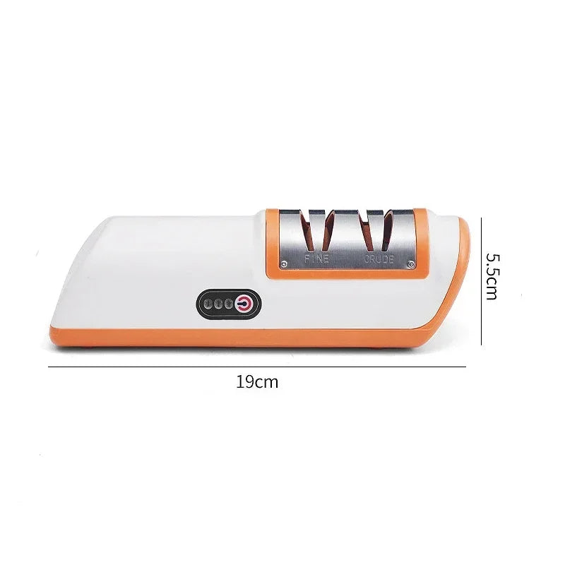 USB Electric Knife Sharpener Automatic Adjustable Rechargable Kitchen Knives Scissor Home Fast Sharpening - naiveniche