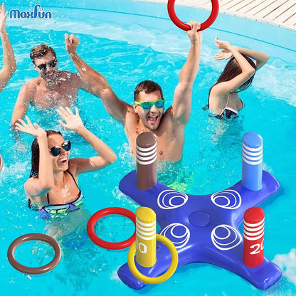 Inflatable Basketball Hoop for Pool Games Outdoors naiveniche
