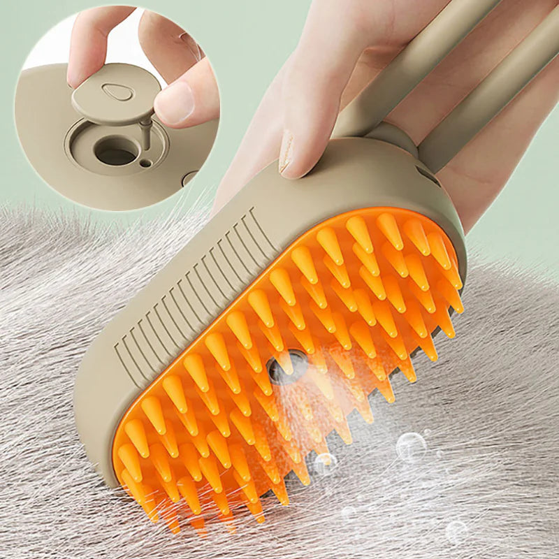 Steam Cleaning/Massaging Brush for Pets naiveniche