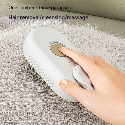 Steam Cleaning/Massaging Brush for Pets naiveniche