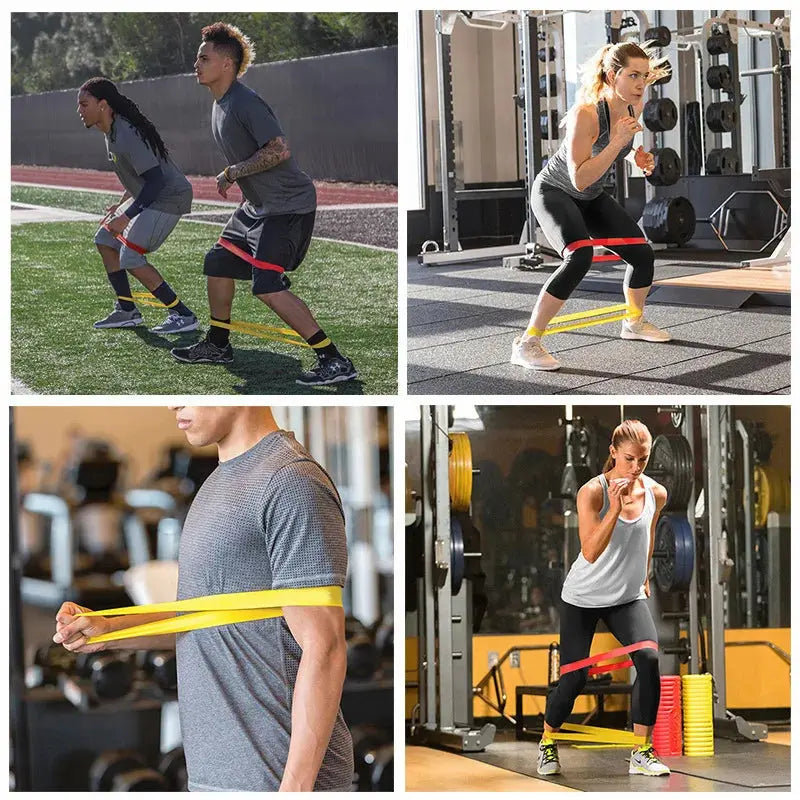 Training Fitness  Rubber Resistance Bands Yoga Home Gym Elastic Gum Pilates Crossfit Workout Equipment Bodybuilding For Sports - naiveniche