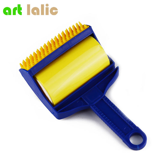 2Pcs Reusable Sticky Tool Lint Roller Brush for Clothing, Carpet, Furniture