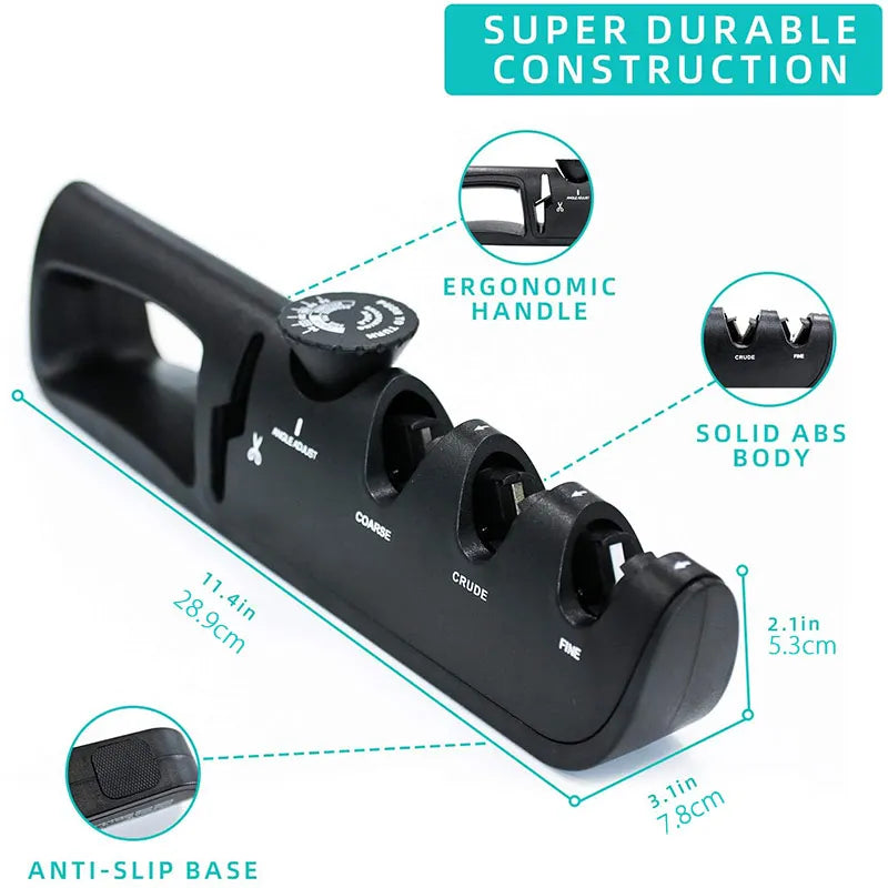 Premium 4-Stage Knife Sharpener with Angle Adjustment naiveniche
