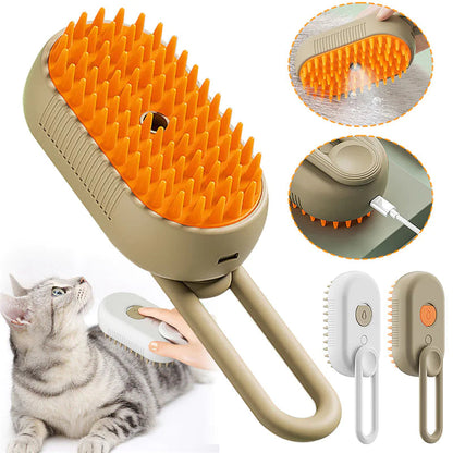 Steam Cleaning/Massaging Brush for Pets naiveniche