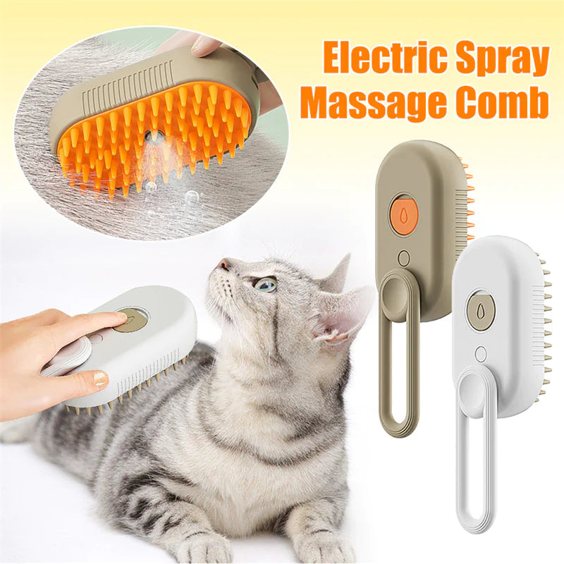 Steam Cleaning/Massaging Brush for Pets naiveniche