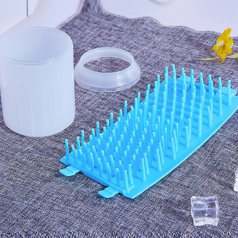 Dog Paw Cleaner Cup Soft Silicone Foot Cleaning Brush Portable Pet Dogs Towel Foot Washer Foot Cleaning Bucket Dog Accessories - naiveniche