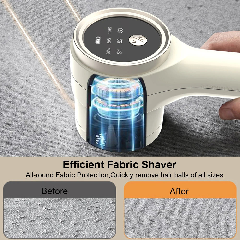 Lint Remover for Clothing: Electric Pellet Fluff Remover with Rechargeable Portable Fabric Hair Ball Shaver, Quickly Removes Lint from Clothes