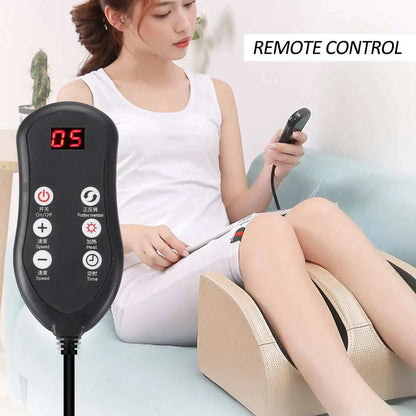 Electric Foot Leg Massager Shiatsu Therapy Calf Relaxation Health Care Infrared Heating Kneading Roller Deep Relieve Foot Pain - naiveniche