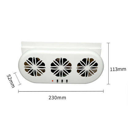 Solar-Powered Car Ventilation Fan with Thermostat for Smoke Exhaust and Air Circulation