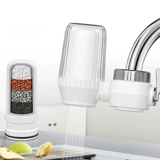 Small Faucet Tap Water Purifier Physical Filtering for Home Kictchen One Filter Element Removable Washable Filter Water Purifier - naiveniche