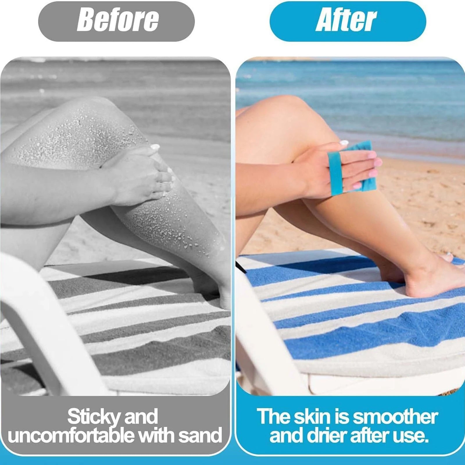 Reusable Sand Removal Bag for Beach Cleaning - Smooth Skin for Comfortable Beach Time
