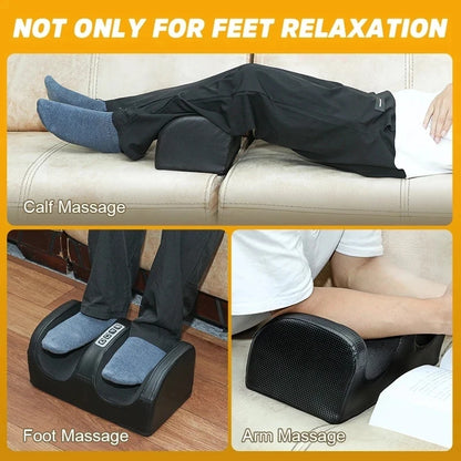 Electric Foot Leg Massager Shiatsu Therapy Calf Relaxation Health Care Infrared Heating Kneading Roller Deep Relieve Foot Pain - naiveniche