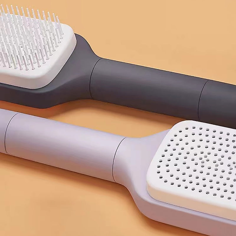 Self Cleaning Hairbrush Women Hair Brush One-key Cleaning Hair Loss Airbag Scalp Massage Comb Anti-Static Hairbrush