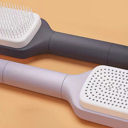 Self Cleaning Hairbrush Women Hair Brush One-key Cleaning Hair Loss Airbag Scalp Massage Comb Anti-Static Hairbrush