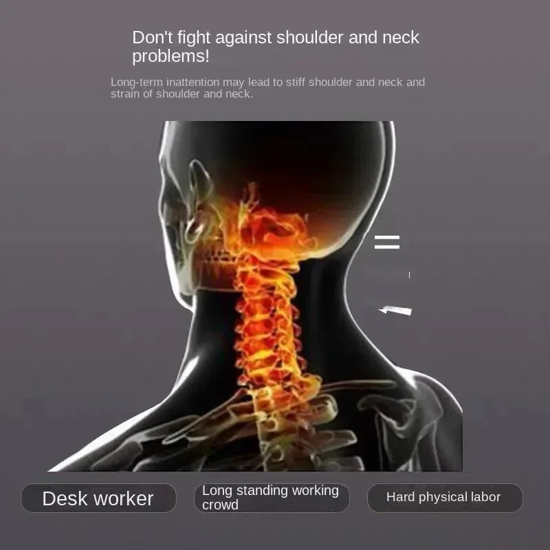 Cervical orthopedic neck pillow for relieving shoulder and neck pain from long-term desk work, standing, and physical labor