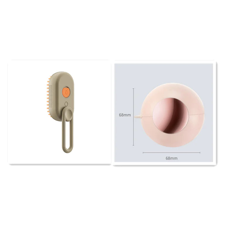 Steam Cleaning/Massaging Brush for Pets naiveniche