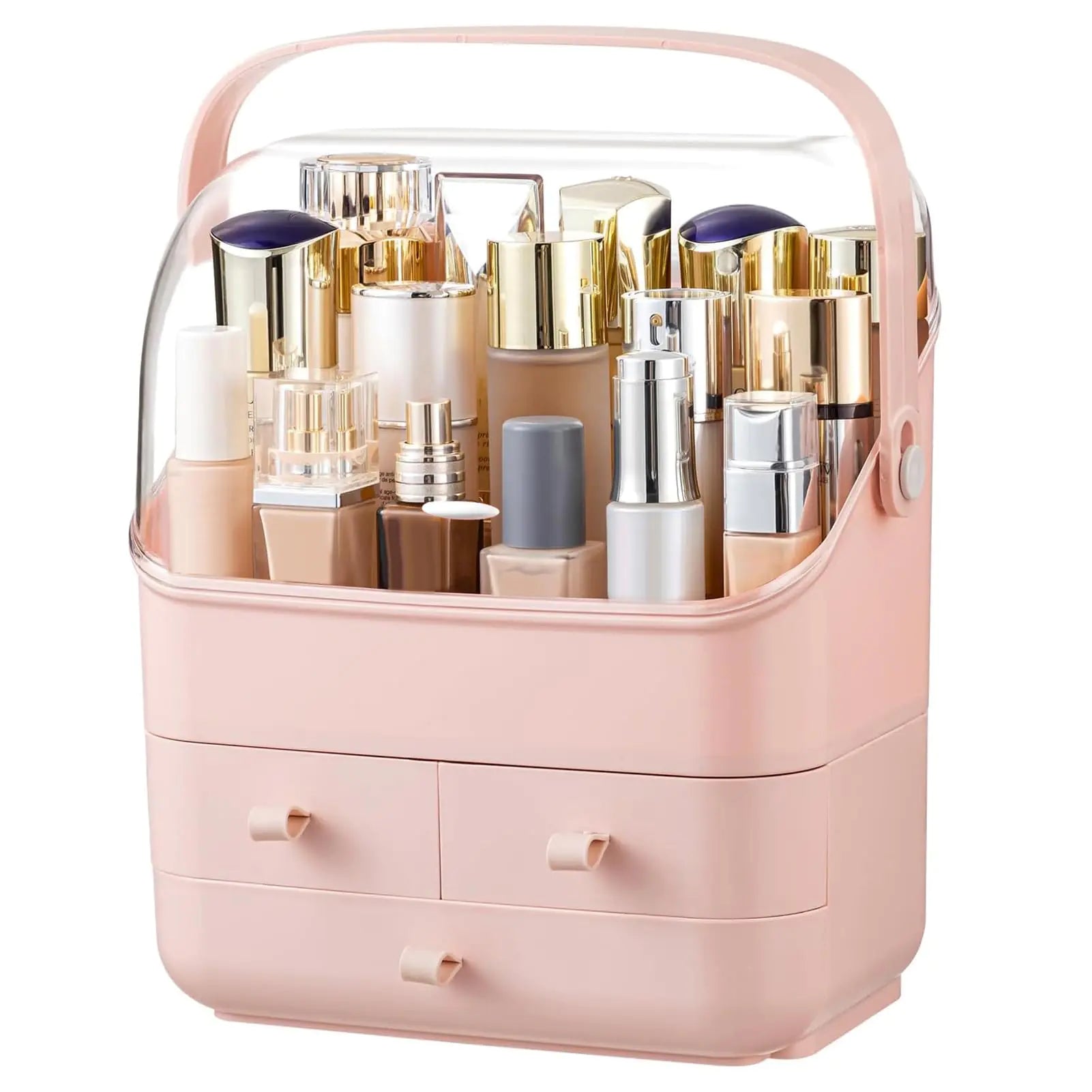 Stylish Waterproof Cosmetic Storage Organizer with Drawers