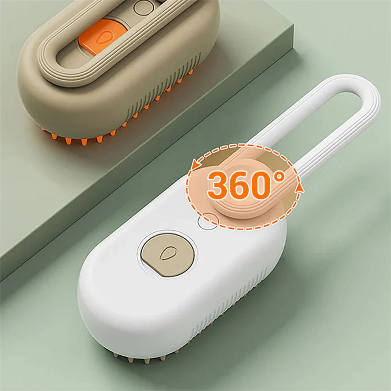 Steam Cleaning/Massaging Brush for Pets naiveniche