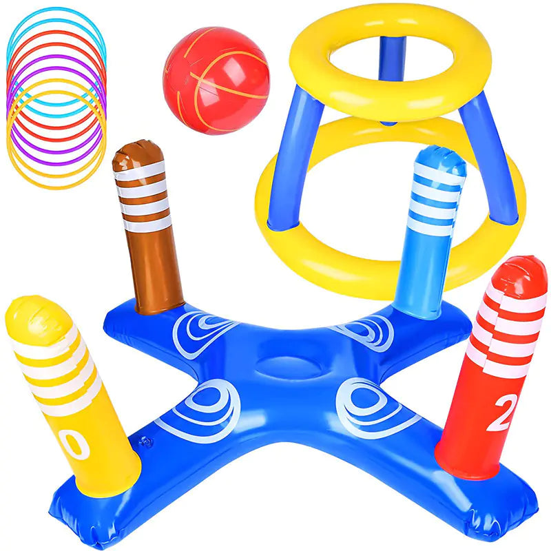 Inflatable Basketball Hoop for Pool Games Outdoors naiveniche