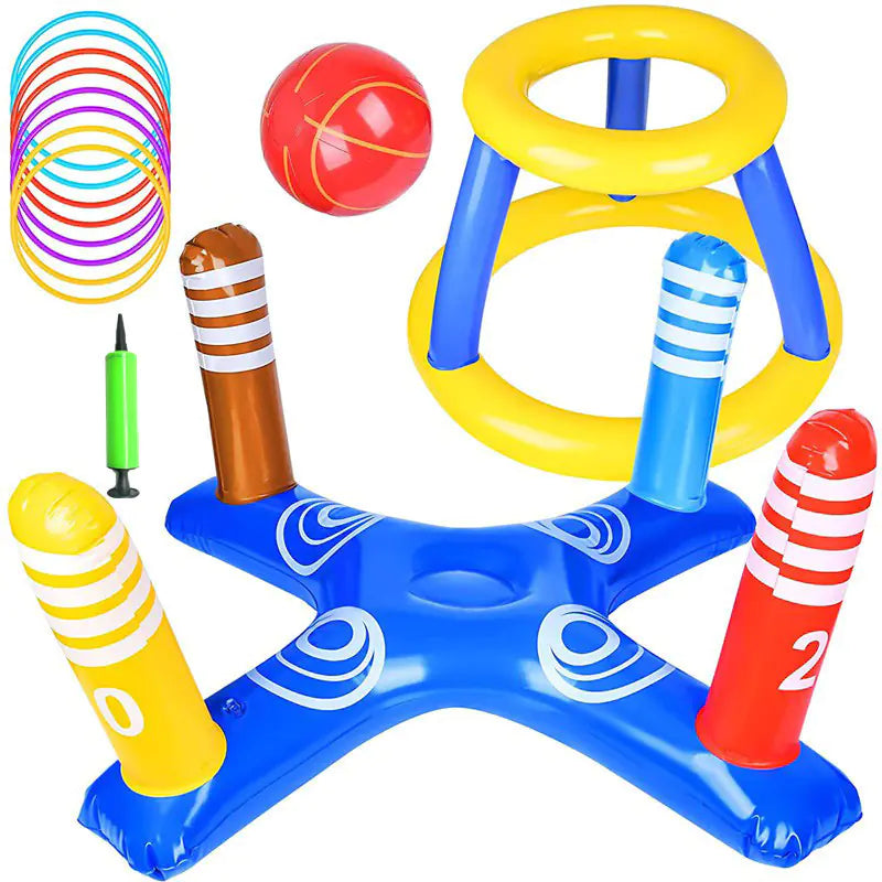 Inflatable Basketball Hoop for Pool Games Outdoors naiveniche