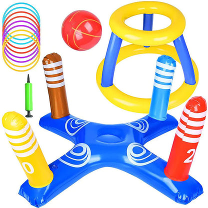 Inflatable Basketball Hoop for Pool Games Outdoors naiveniche