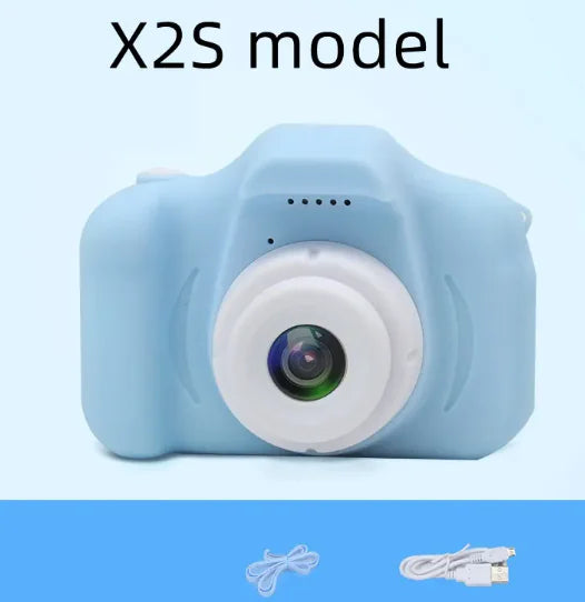 Compact kids camera with modern design, durable body, and high-quality lens for capturing vivid photos and videos