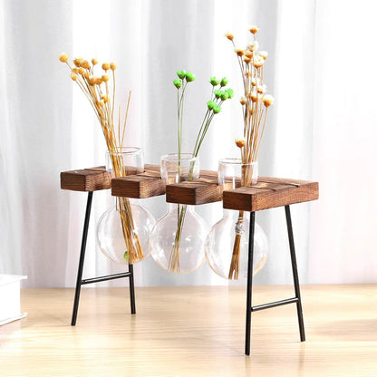 Glass Vase Tabletop Terrarium Hydroponics Plant Vases naiveniche