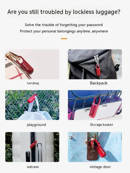 USB Charging Bag with Fingerprint Lock naiveniche