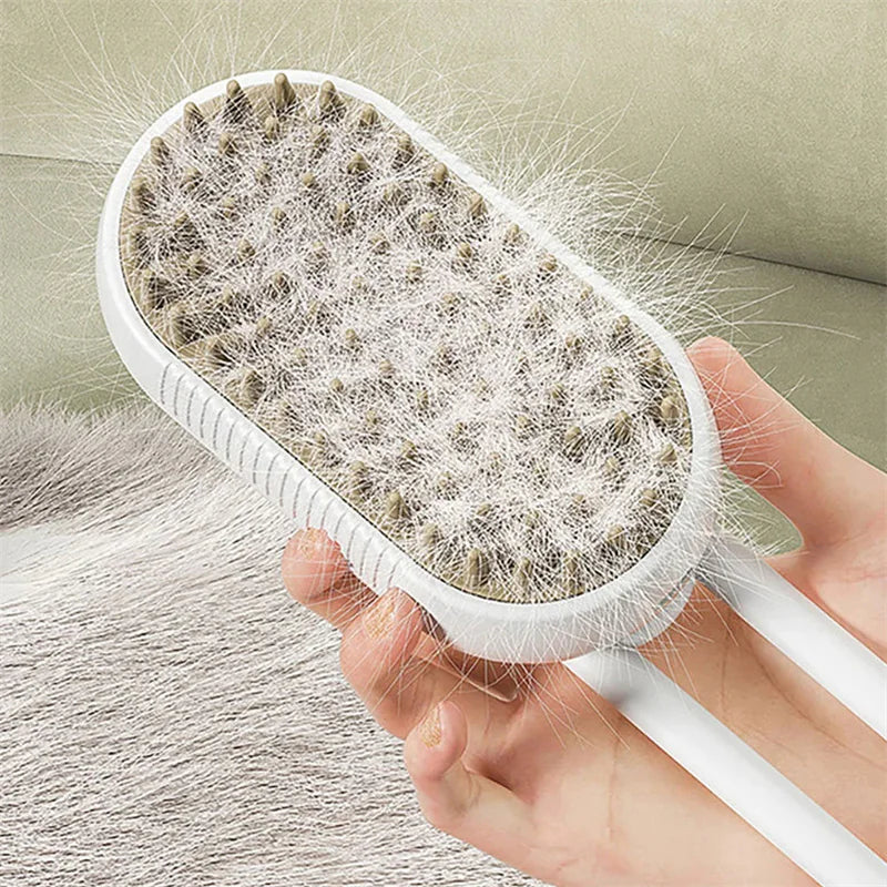 Steam Cleaning/Massaging Brush for Pets naiveniche